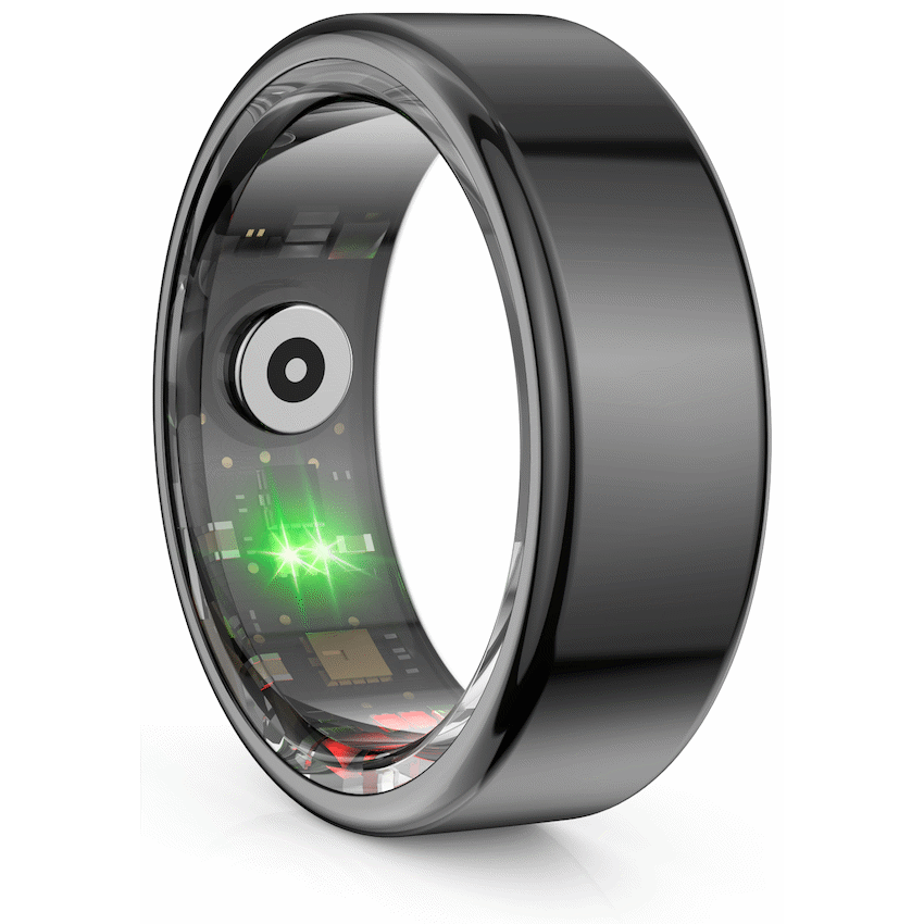 Volkano Ring Series Smart Ring - Black 18.1mm