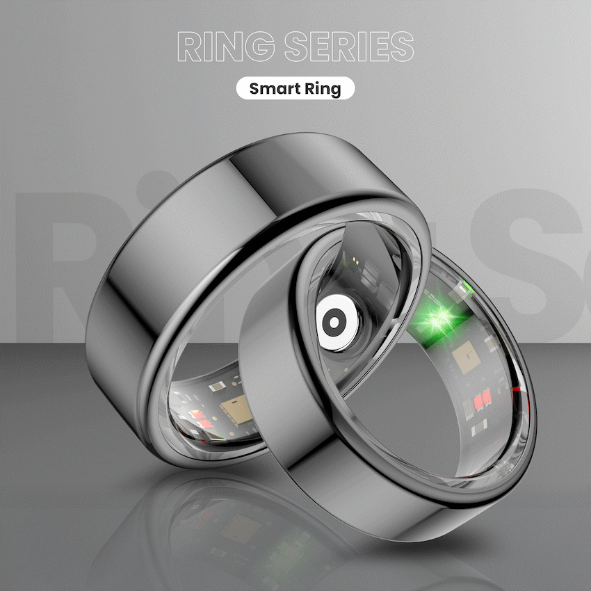 Volkano Ring Series Smart Ring with Charging Case - 19.1mm