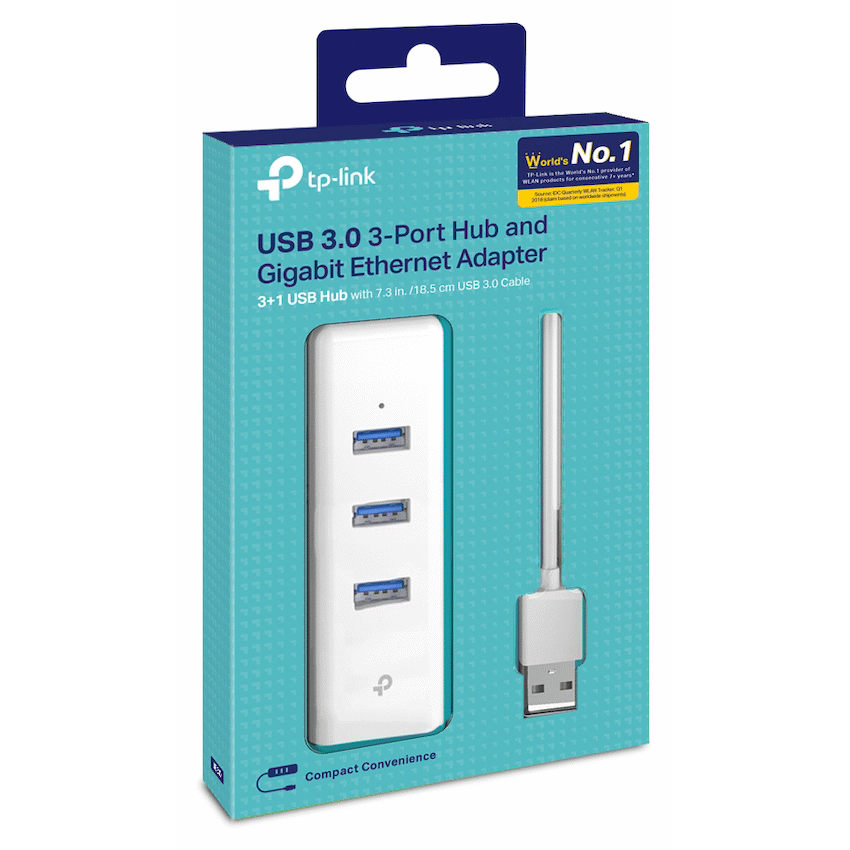 TP-Link USB 3.0 3-Port Hub & Gigabit Ethernet Adapter