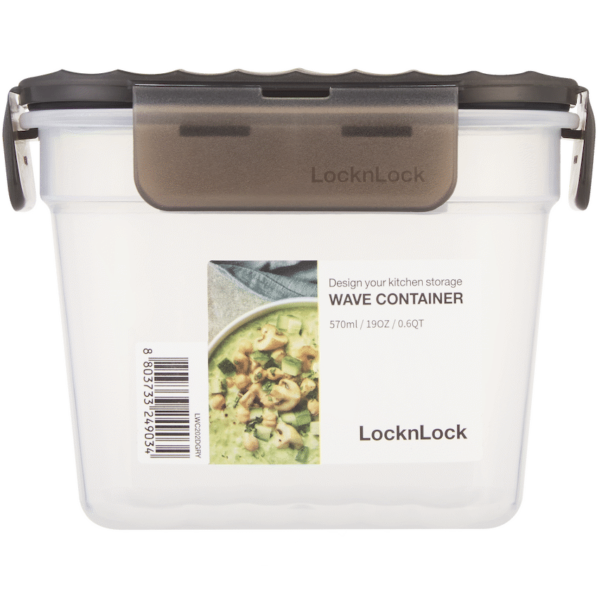 LocknLock Wave container 570ml grey ( Order in Qty of 8)
