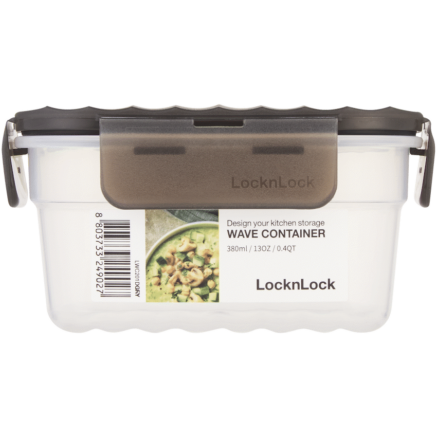 LocknLock Wave container 380ml grey ( Order in Qty of 8)