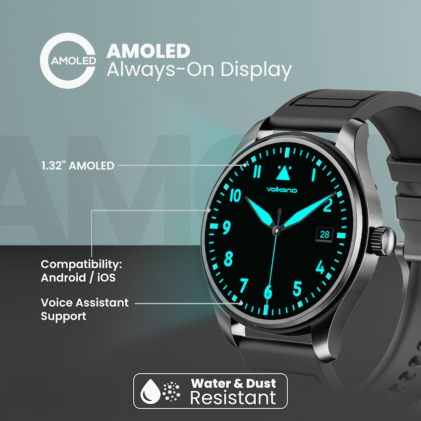 Volkano Eon - Smartwatch - Black