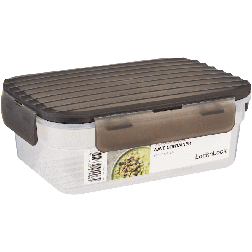 LocknLock Wave container 960ml grey ( Order in Qty of 8)