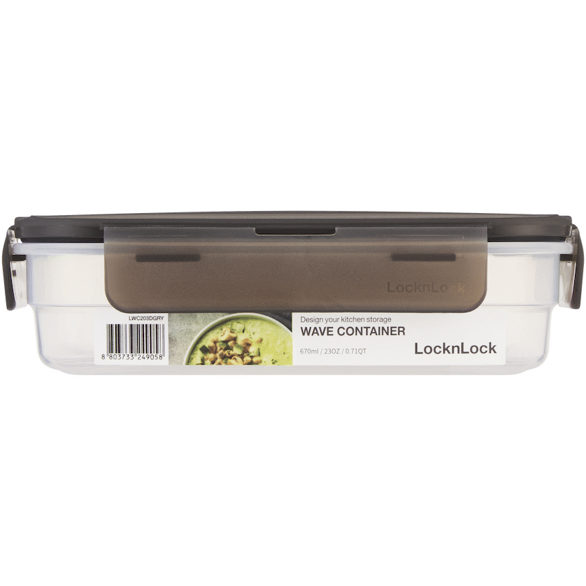 LocknLock Wave container 670ml grey ( Order in Qty of 8)