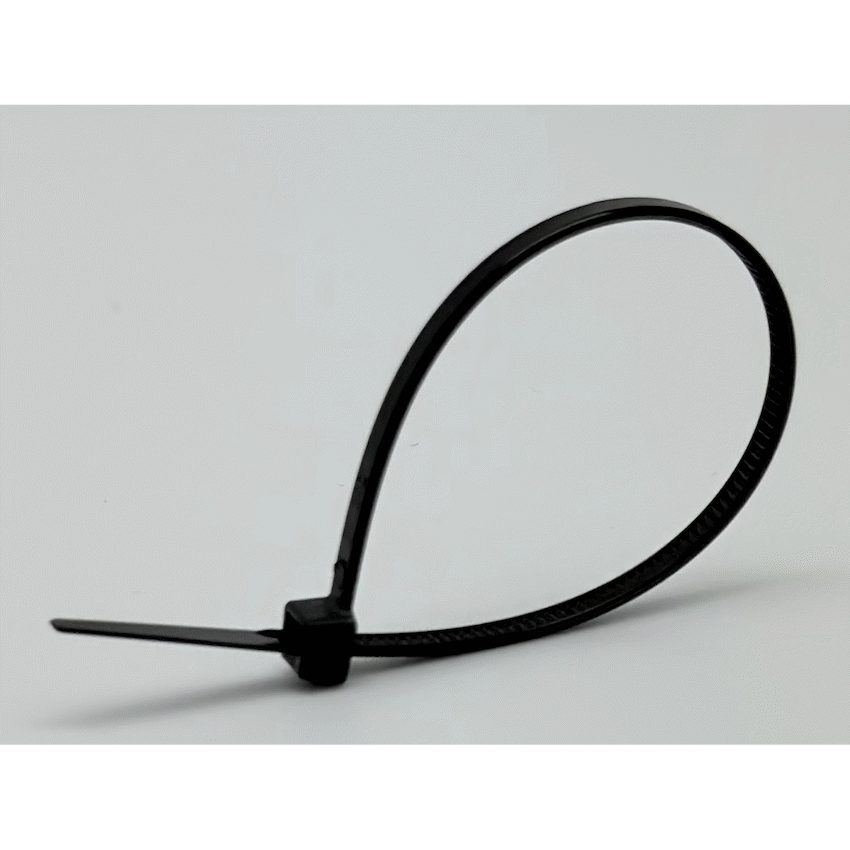 Ellies Cable Tie 3.6mm X 150mm -  100 PACK SIZE - BK