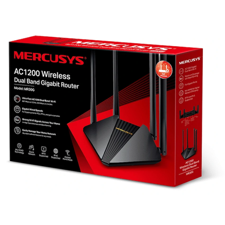Mercusys AC1200 Dual Band Wi-Fi Router