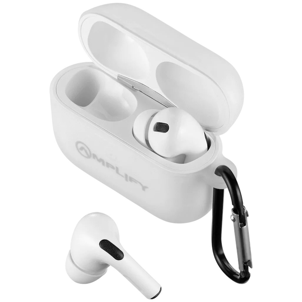 Amplify Note X Series TWS Earphones - White Case + White Cover