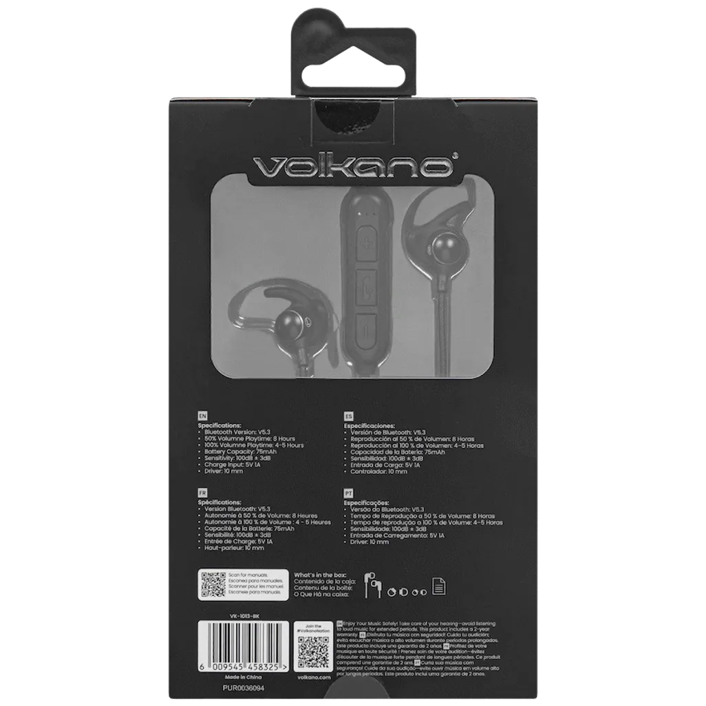 Volkano Titanium Sports Series Bluetooth Earphones