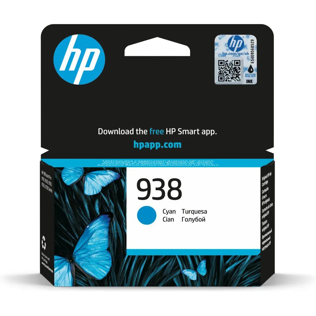 HP 938 Cyan Printer Ink Cartridge Original - iDesign Communications