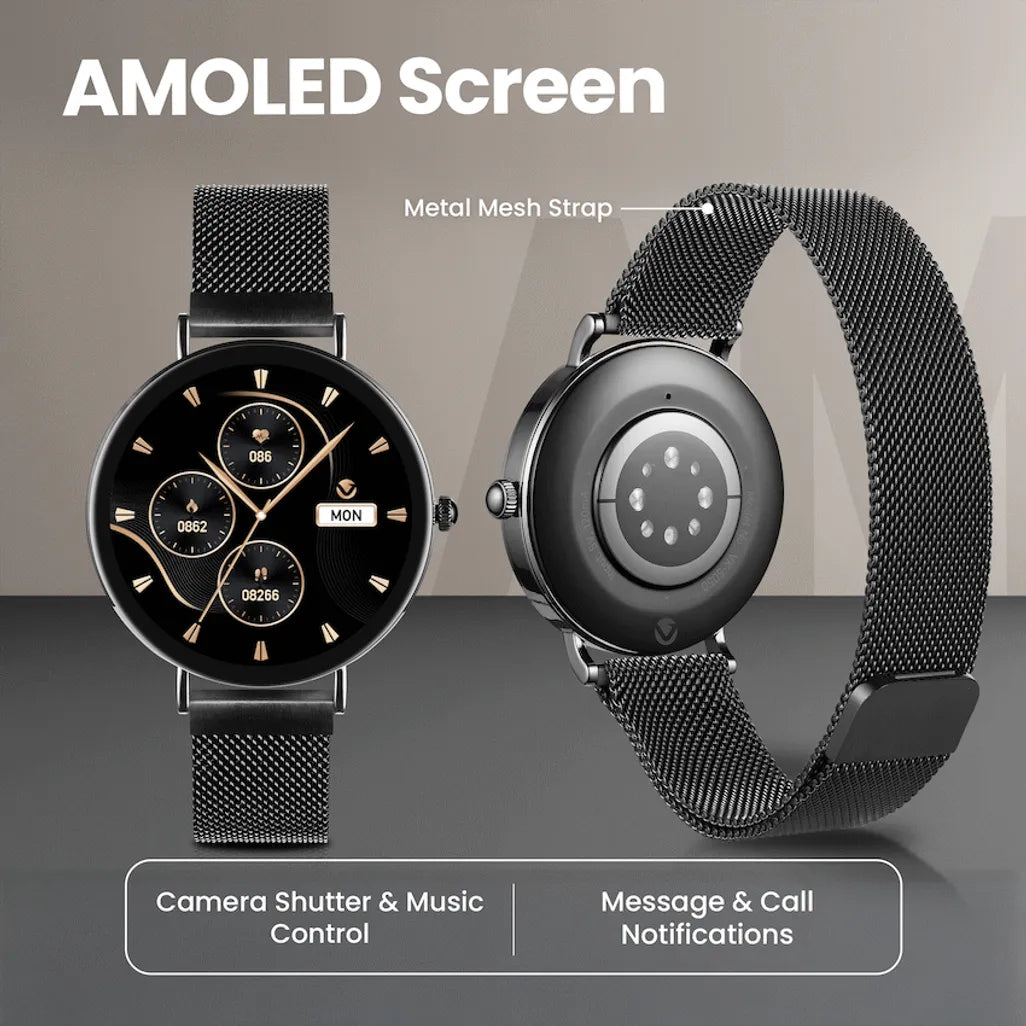 Volkano Valencia Series Ladies Smart Watch - Black