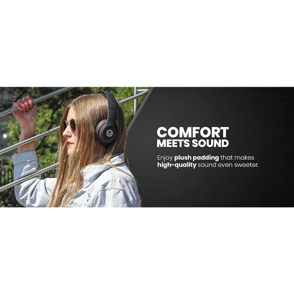 Volkano Falcon Headphones with Microphone - Black