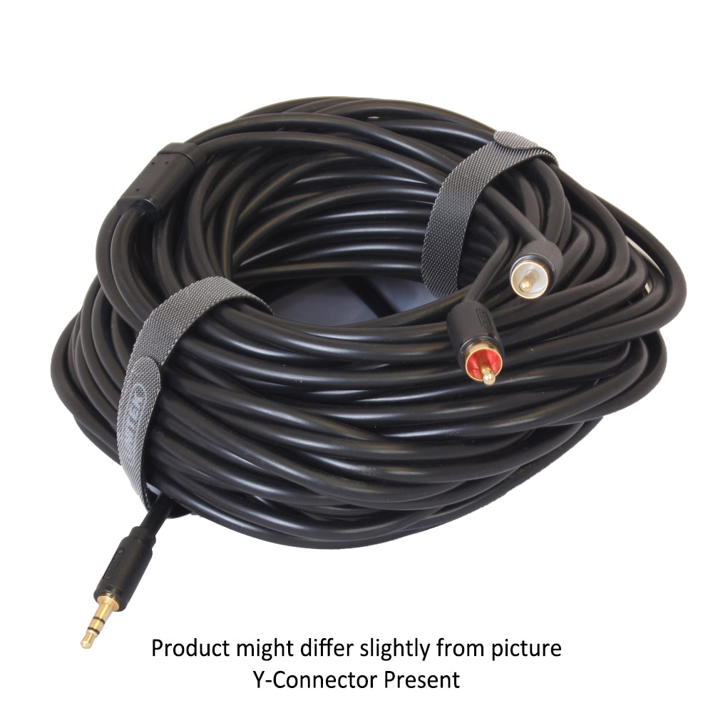 3.5mm Audio Jack To Two Male RCA Connectors Cable (20 Meters)