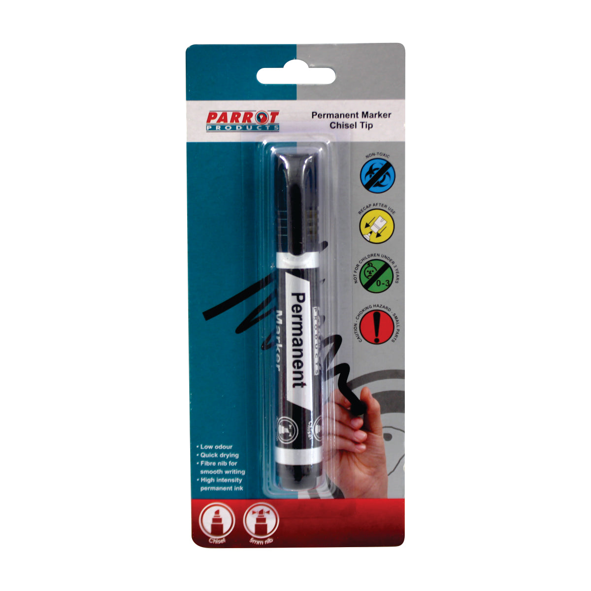 Permanent Marker Chisel Tip (Black)
