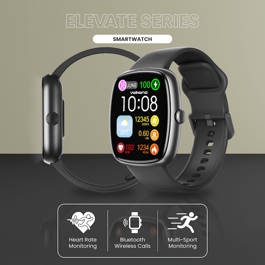 Volkano Elevate - Smartwatch - Black