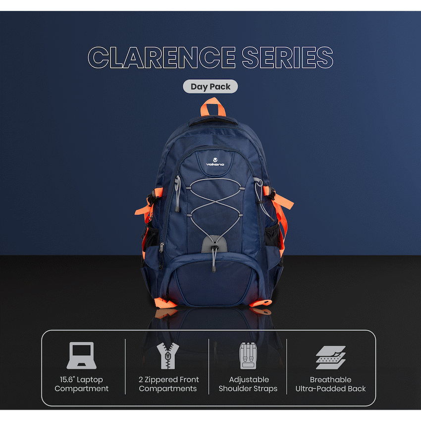 Volkano Clarence Day Pack 40L Navy/Choral