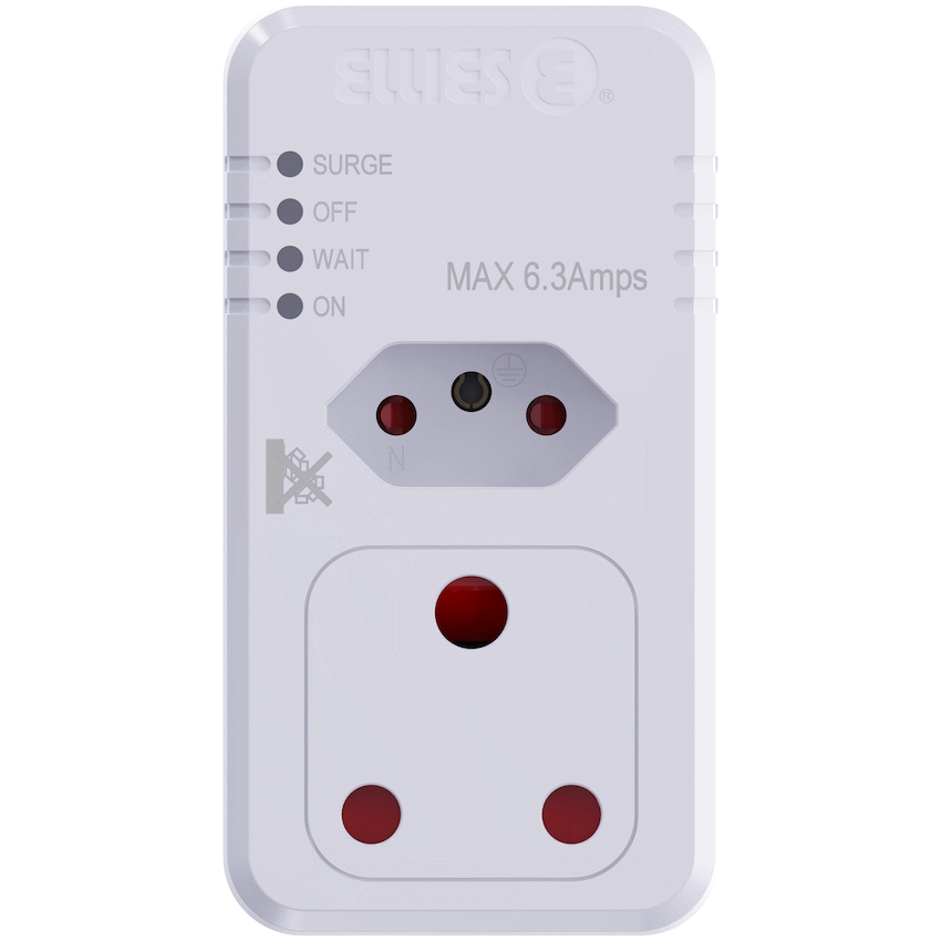 Ellies 2 Way High Surge Appliance Protector - WT