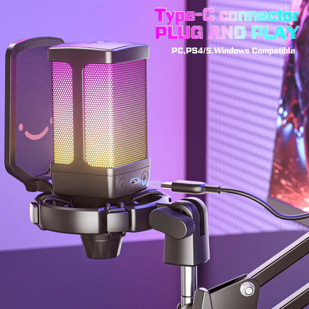 Fifine Q6T Microphone with Pop Filter and Shock Mount Kit