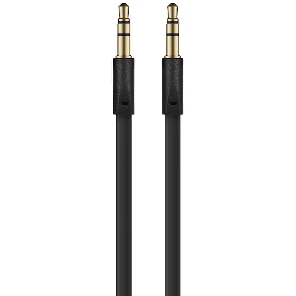Volkano Slim Series Aux Cable 2m - Black