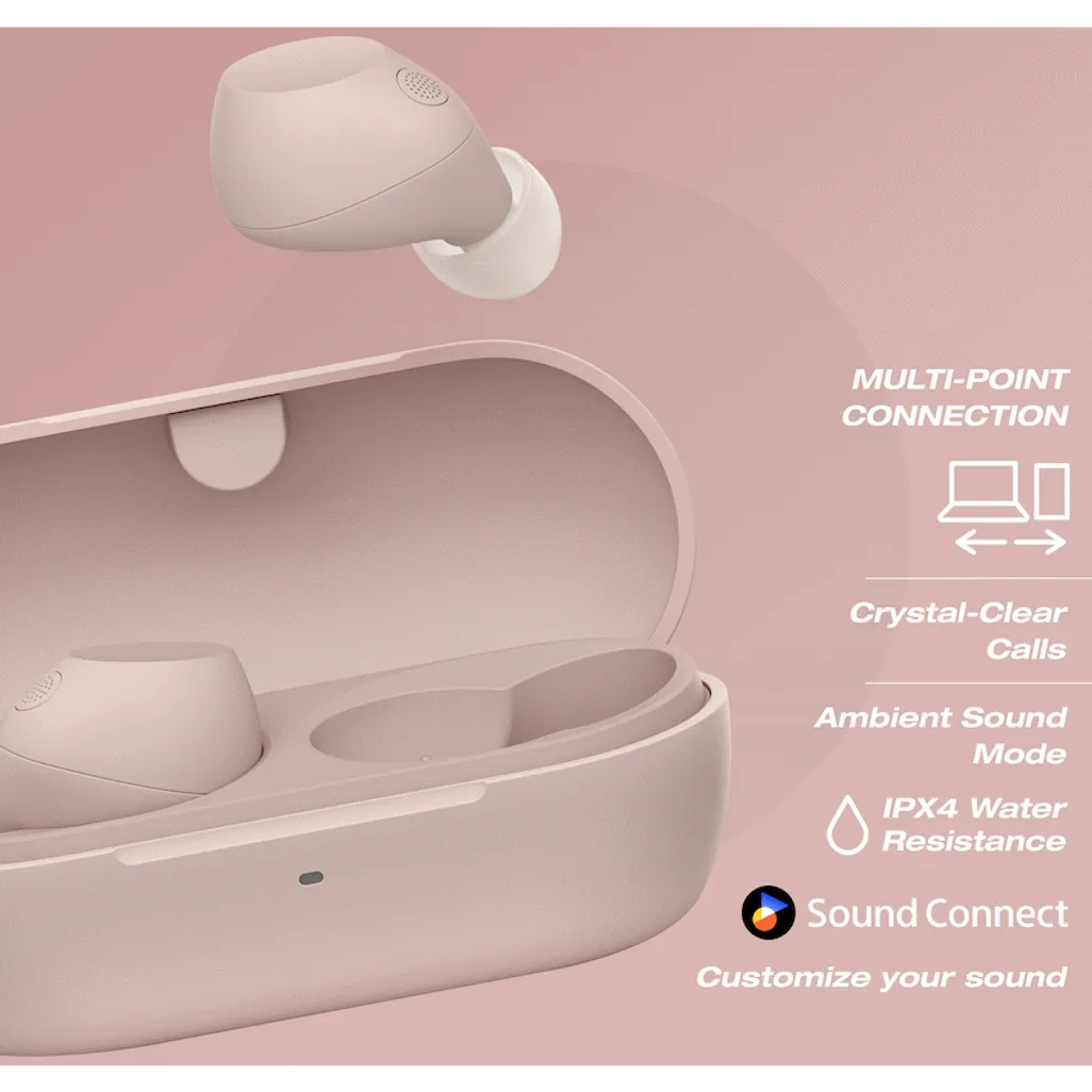 Sony WF-C710N True Wireless Earbuds (Pink)