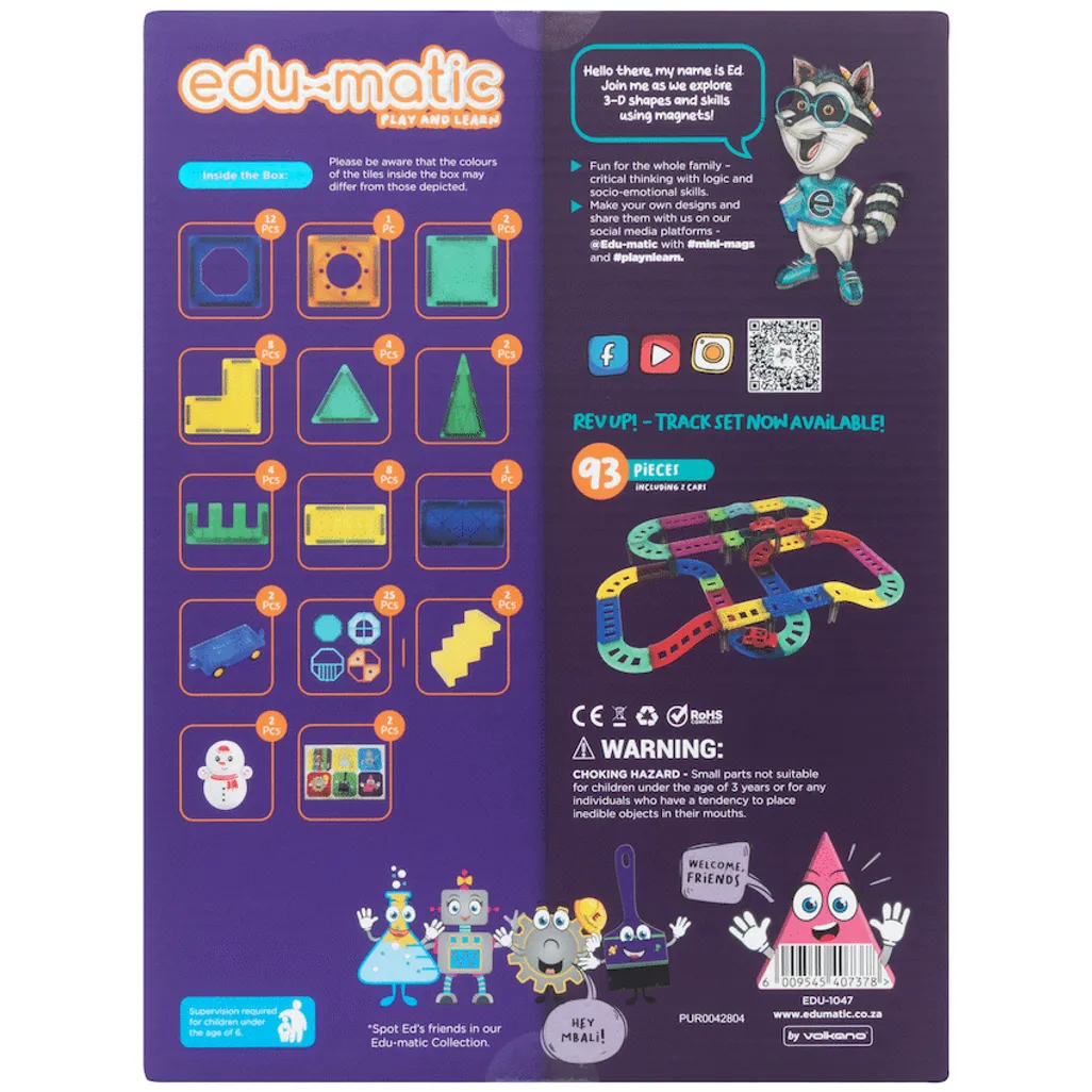 73 Magnetic Tiles, Windows, Stickers and Snowmen