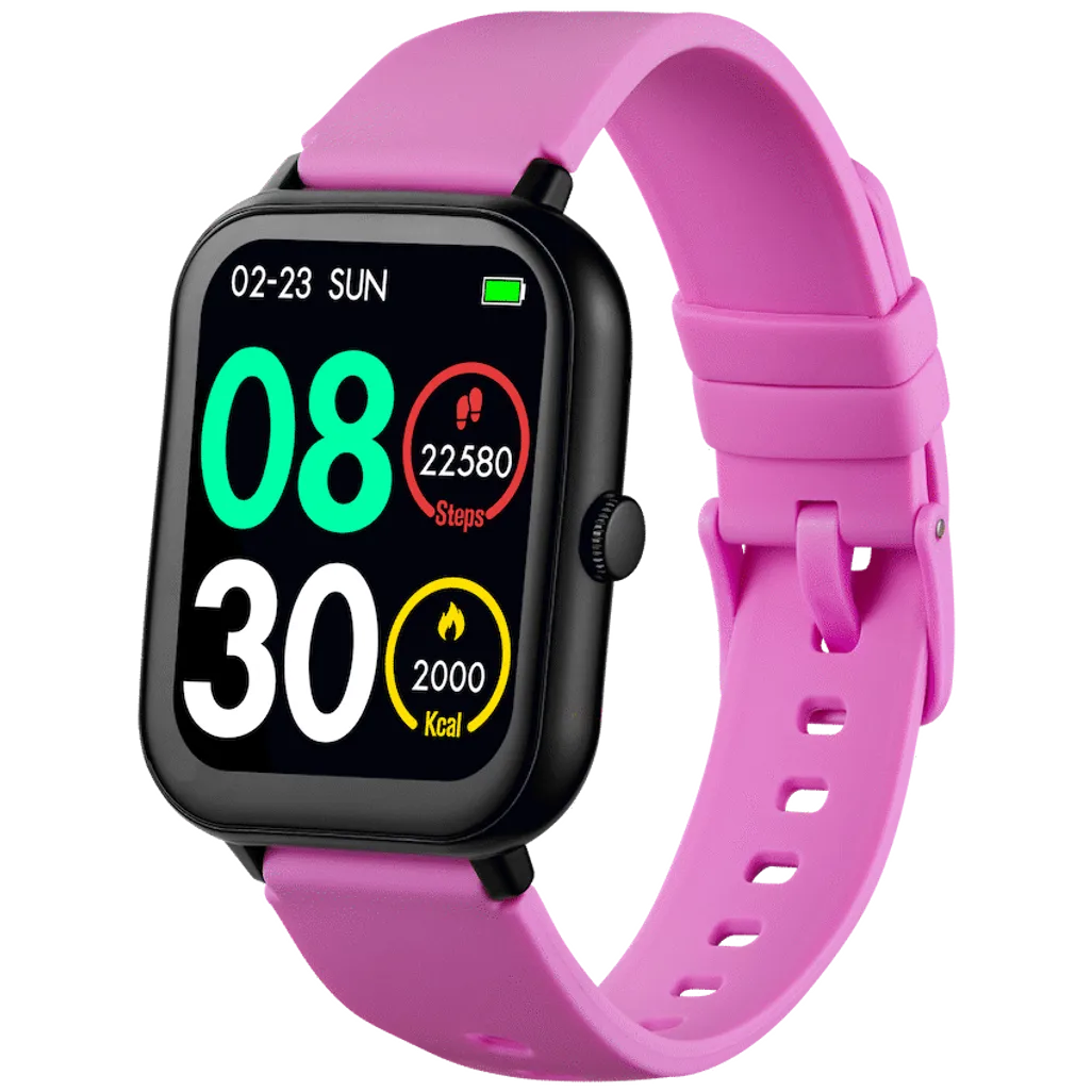 Volkano Chroma Series Smartwatch with Flamingo Pink Strap