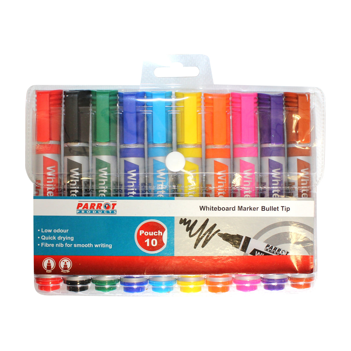 Whiteboard Markers (10 Markers - Bullet Tip)
