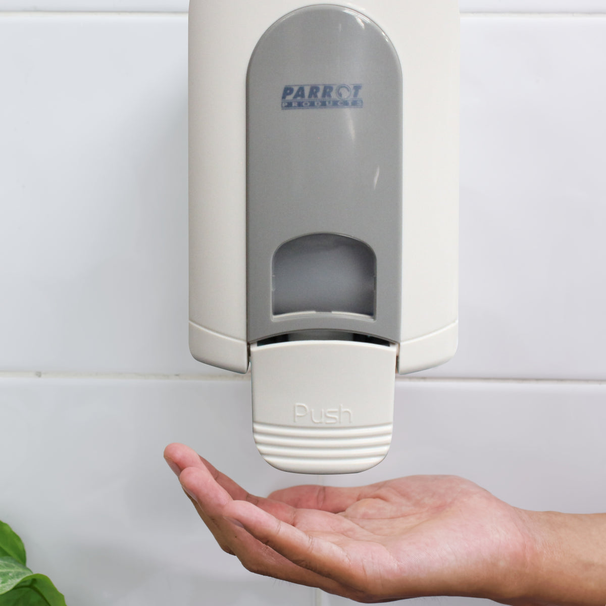 Janitorial Wall Mounted Soap Dispenser (Manual - 500ml - White/Grey - Gel Pump)