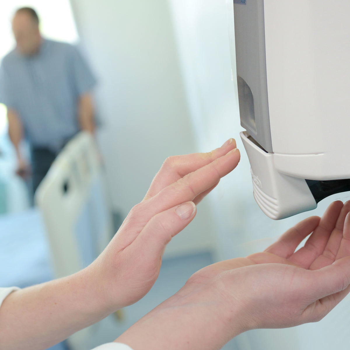 Janitorial Wall Mounted Soap Dispenser (Manual - 500ml - White/Grey - Gel Pump)