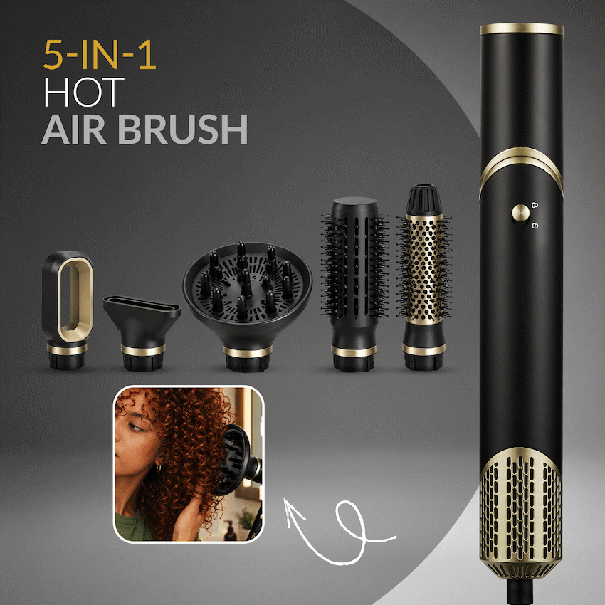 Elektra Ebony 5-in-1 Hot Air Brush