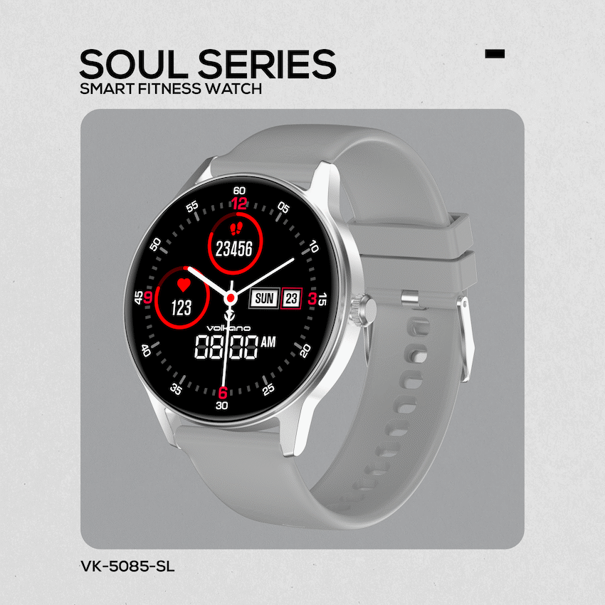 Volkano Soul Series Smart Watch - Silver