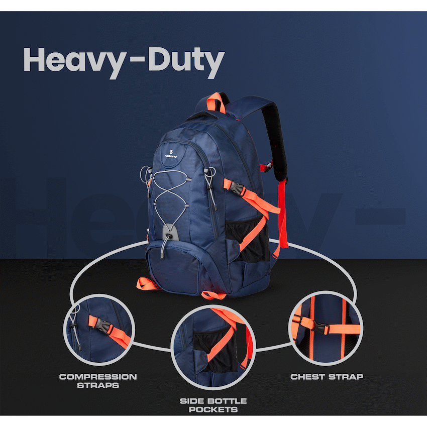 Volkano Clarence Day Pack 40L Navy/Choral
