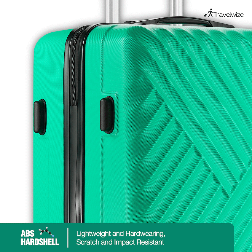 Travelwize Astra ABS 55cm 4-Wheel Spinner Luggage - Jade