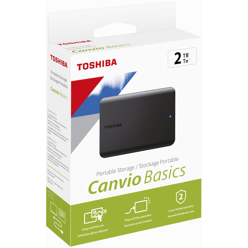 Toshiba Canvio Basics 2tb 2.5" USB 3.2 - Black