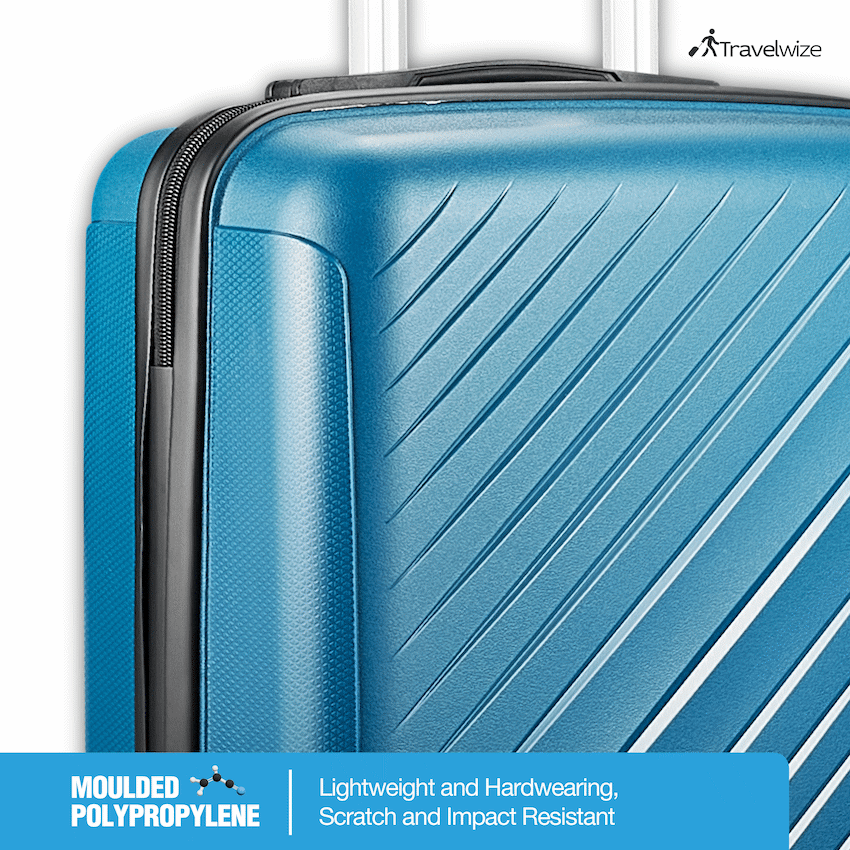 Travelwize Paros PP 4-Wheel Spinner 65cm Luggage - Teal