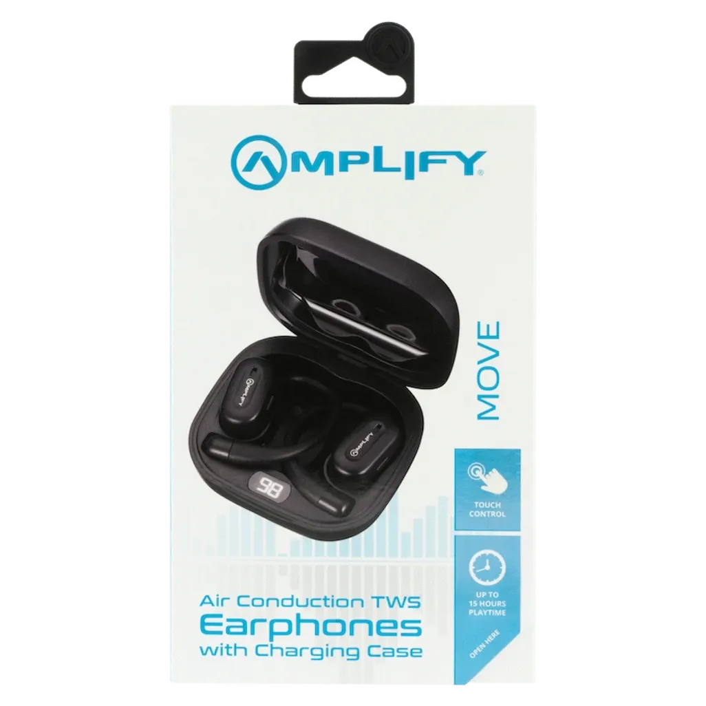 Amplify Move Series Air Conduction TWS Earphones - Black
