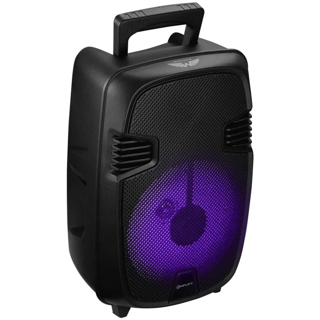 Amplify Wingman Series 8" Party Speaker with Microphone - Black