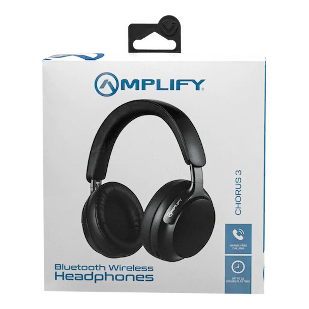 Amplify Chorus 3 Bluetooth Wireless Headphones - Black