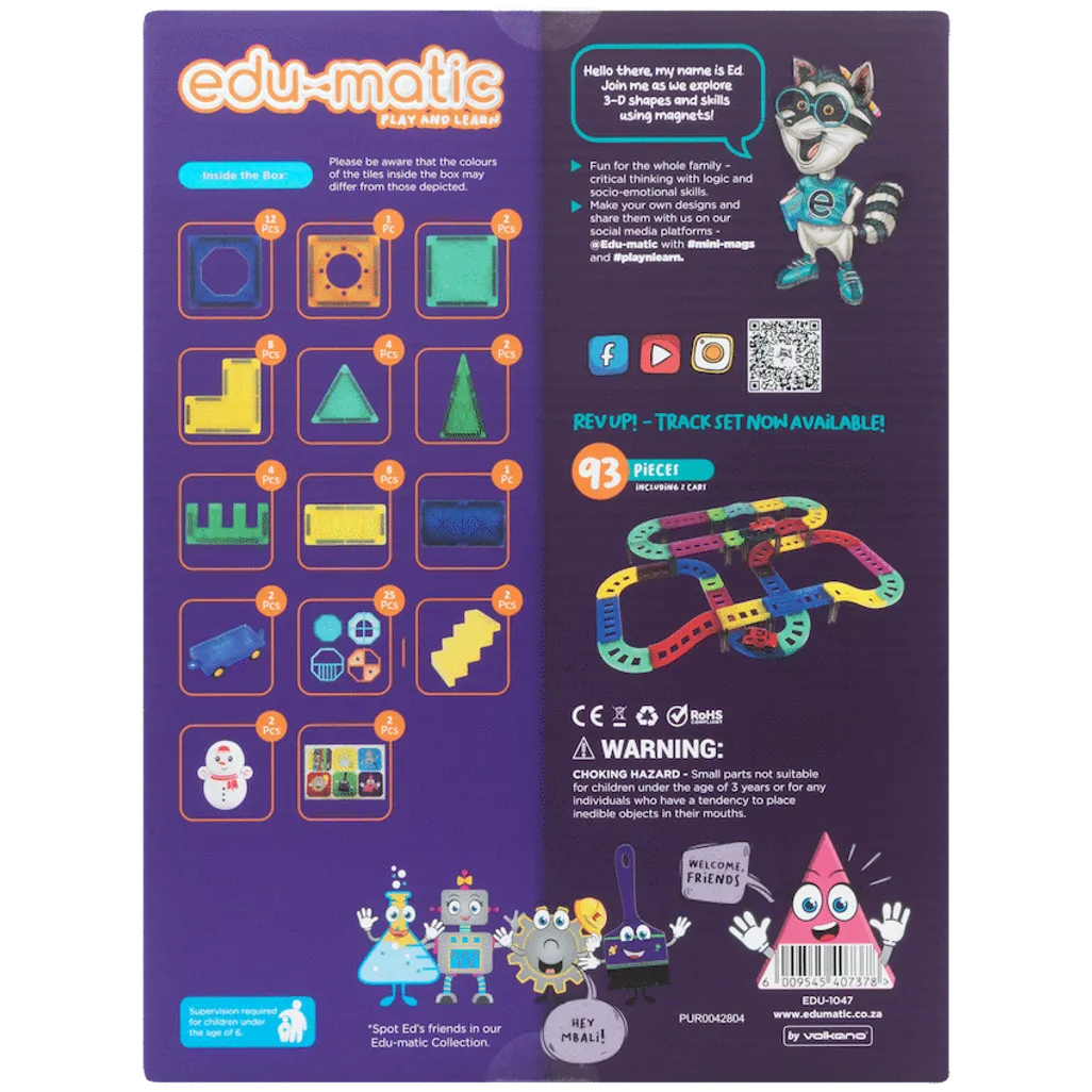 73 Magnetic Tiles, Windows, Stickers and Snowmen