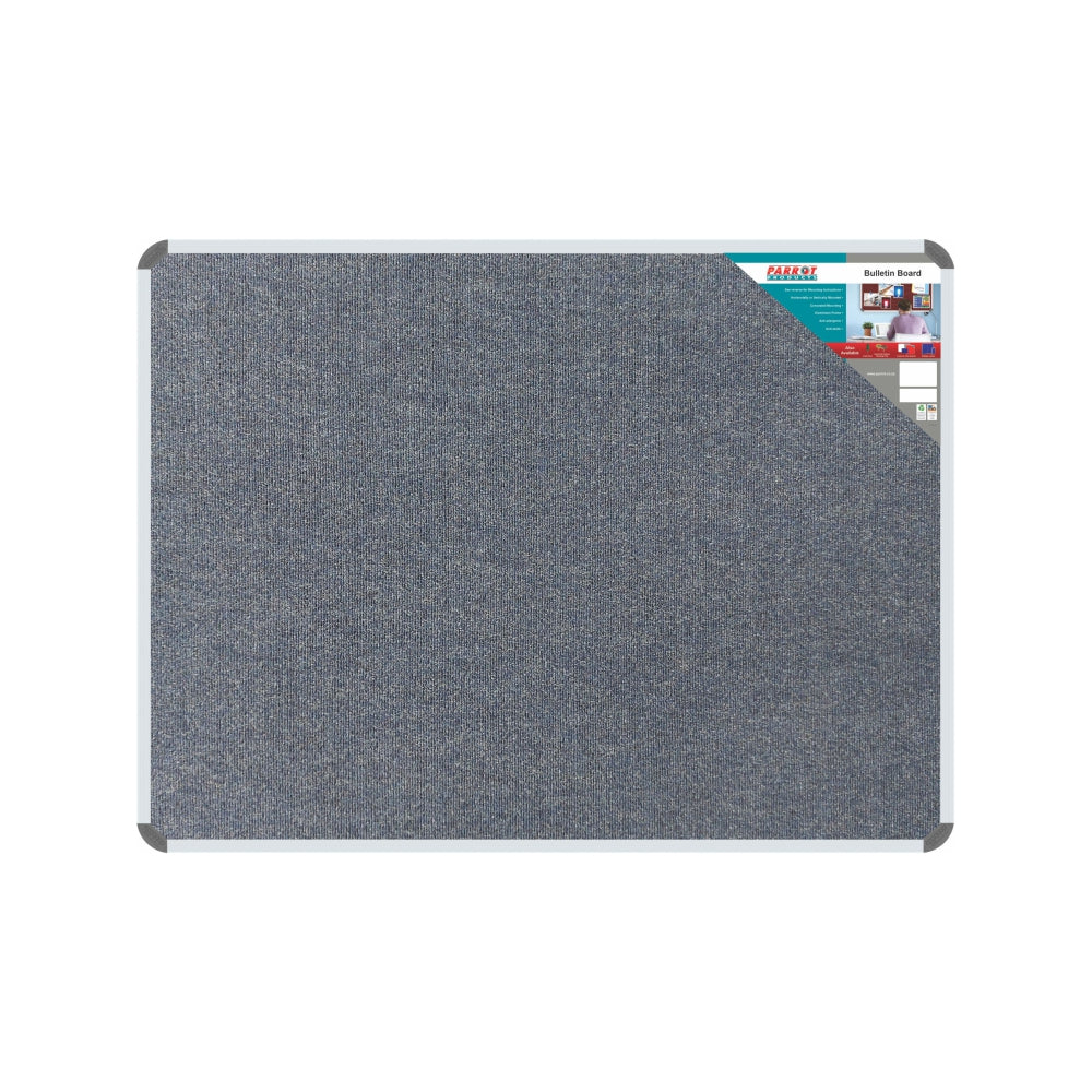 Bulletin Board Ribbed Aluminium Frame (600x450mm - Denim)