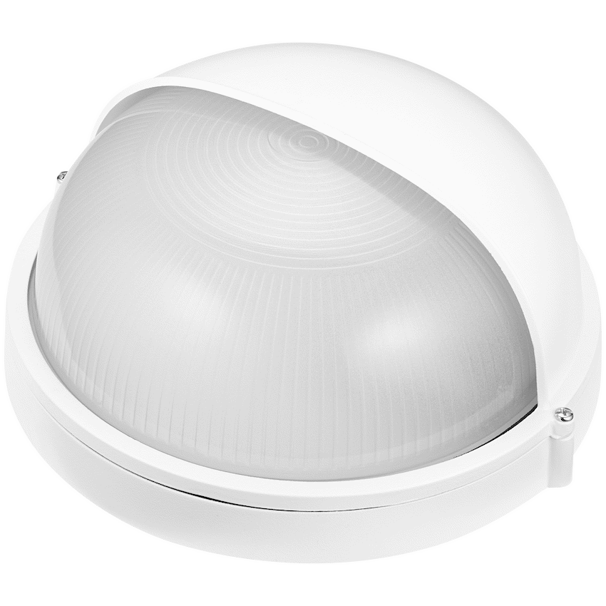 Ellies Arc Series - AC Round Bulkhead - Aluminium + Glass - E27 Base -WT