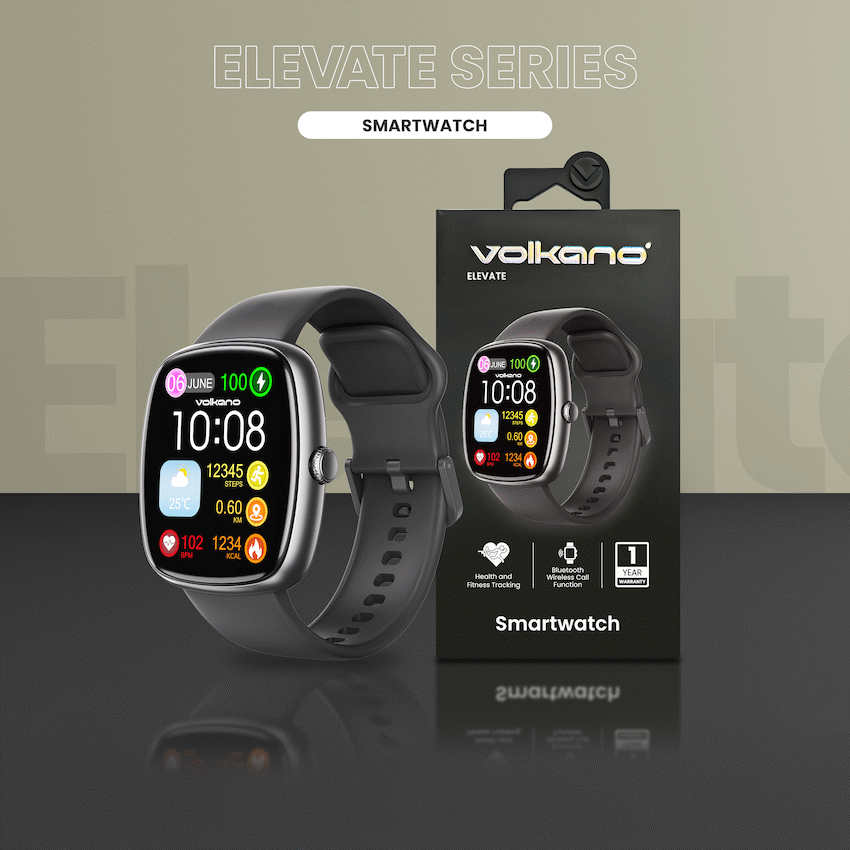 Volkano Elevate - Smartwatch - Black