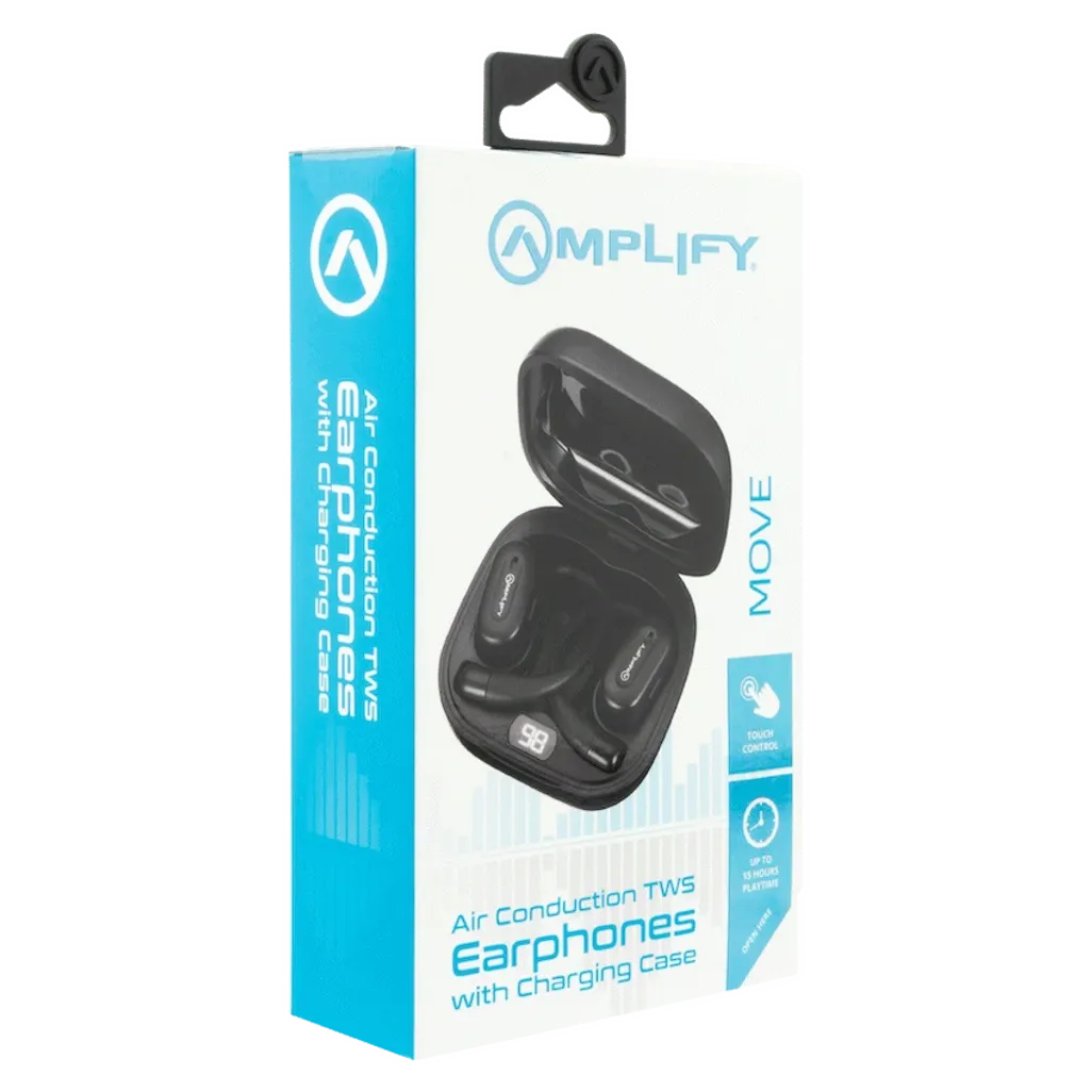 Amplify Move Series Air Conduction TWS Earphones - Black