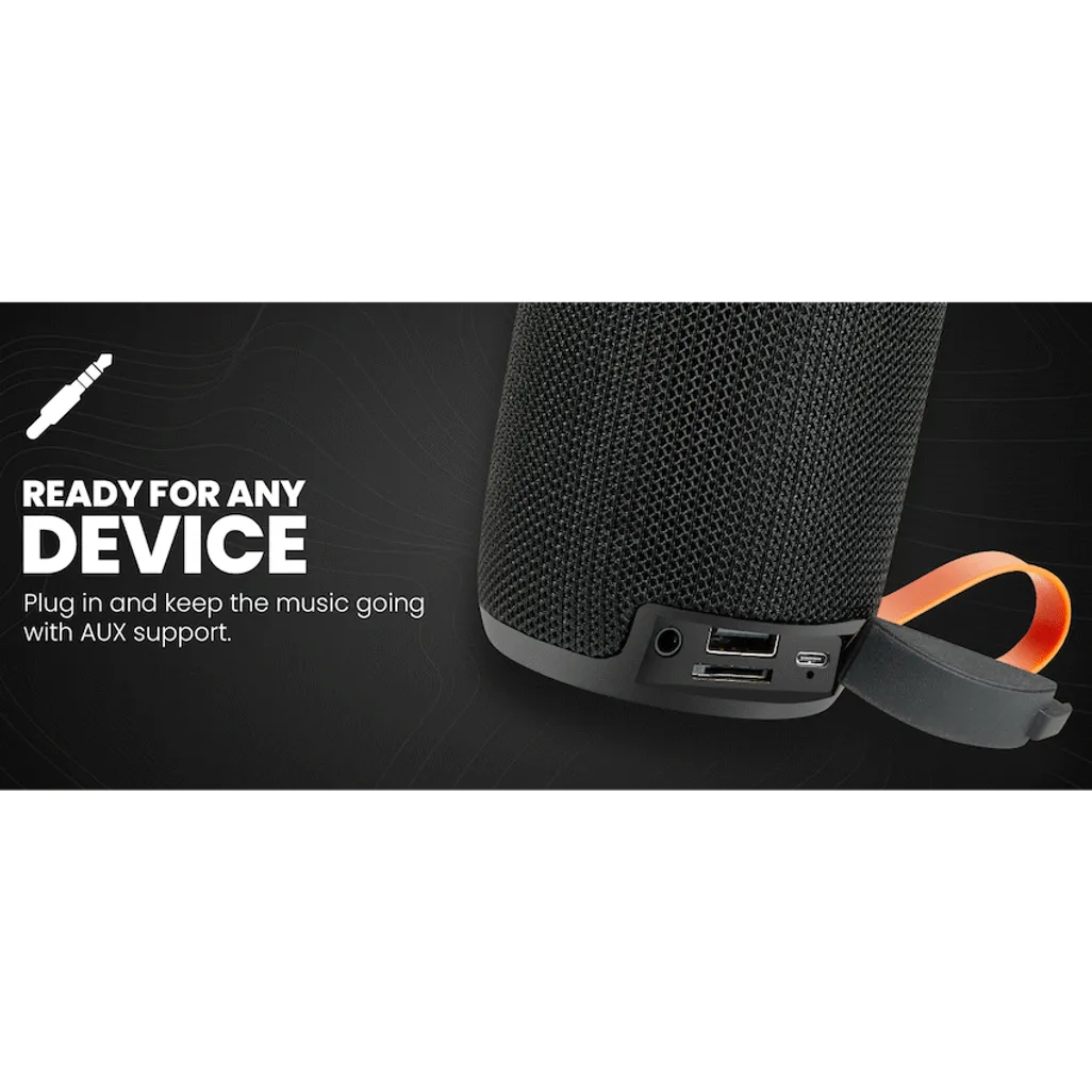 Volkano Stun 2.0 Series Bluetooth Speaker - Black