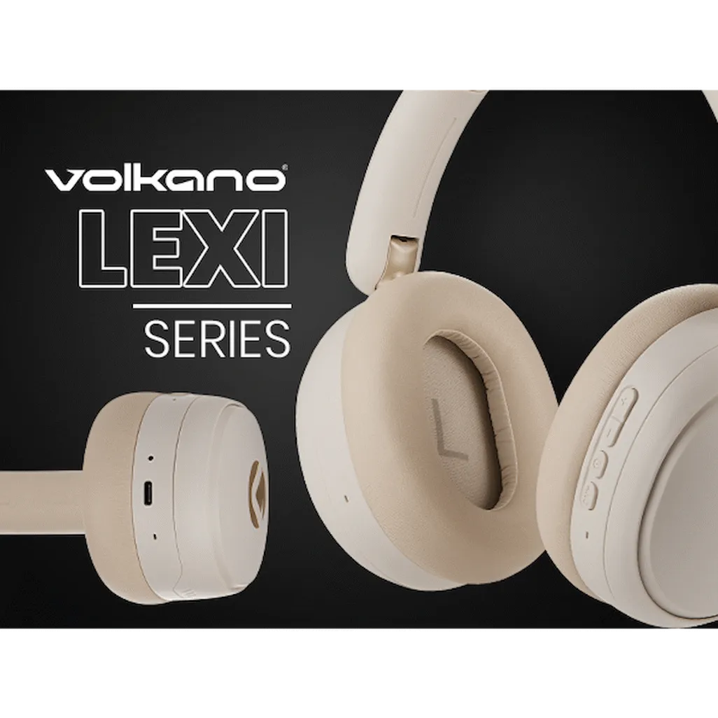 Volkano Lexi Bluetooth Headphone with ANC - Nude