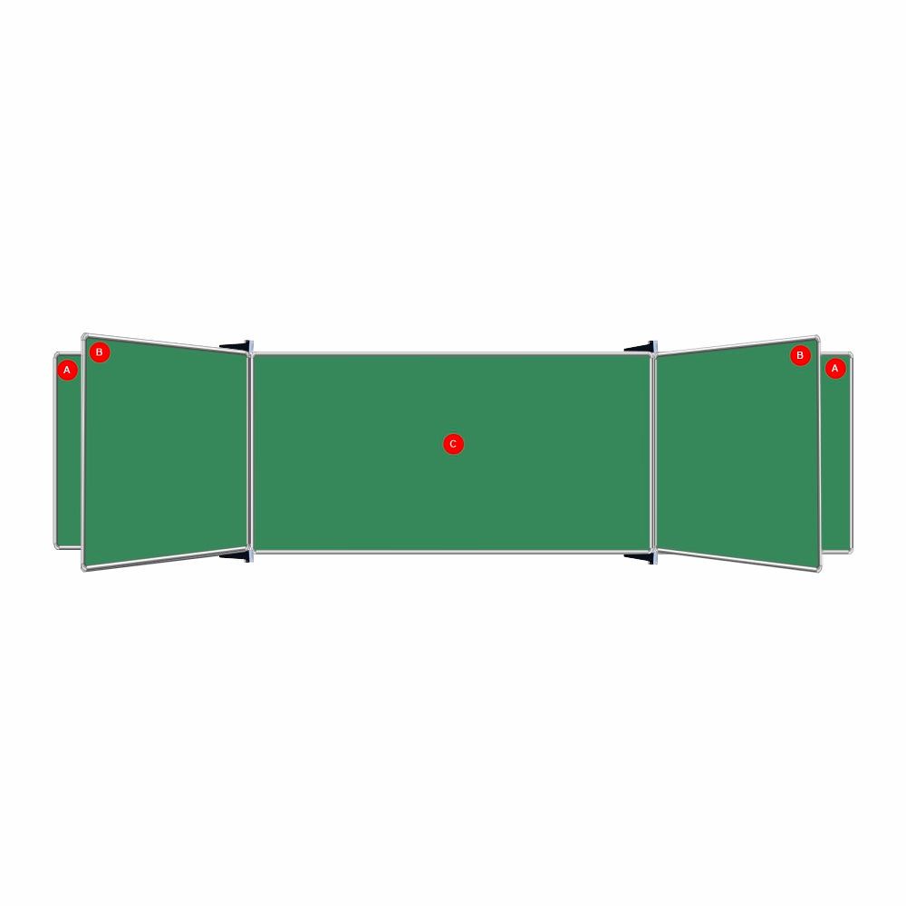 Educational Board Magnetic Chalkboard (2420*1220 - Centre Panel - Option C)