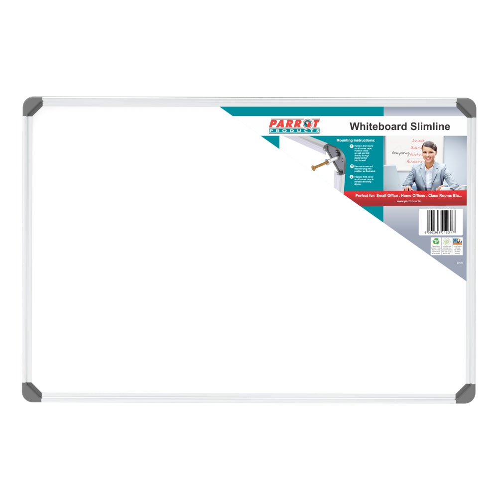 Parrot Products Slimline Non-Magnetic Whiteboard (600*450mm)