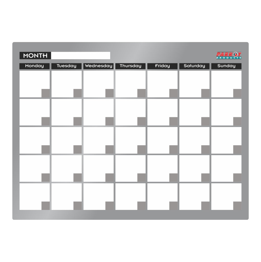 Parrot Products Cast Acrylic Monthly Planner (Cast Acrylic - 600 x 450mm)