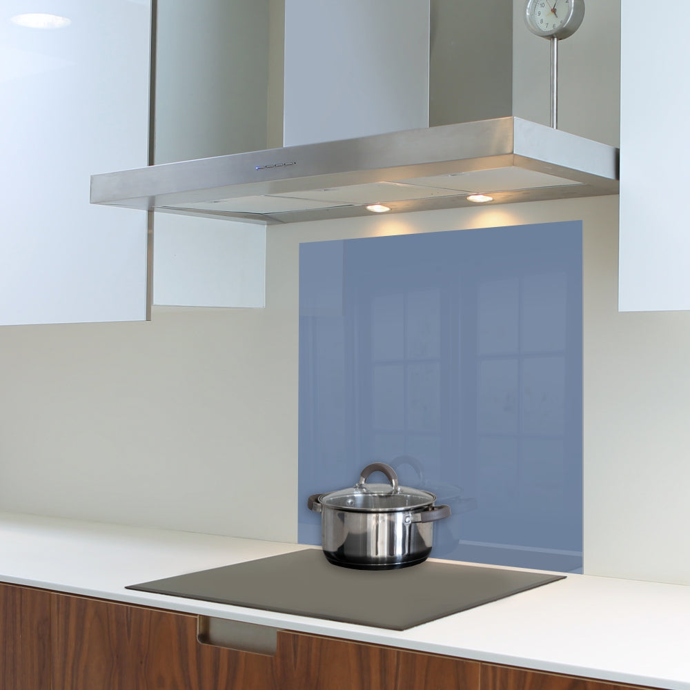 Decorative Glass Wall Tile (598 X 650 X 6mm) Pigeon Blue