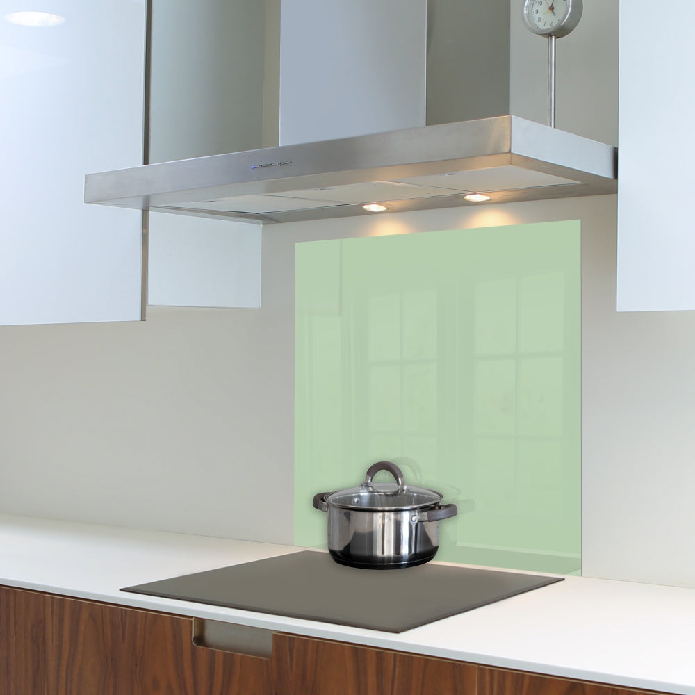 Decorative Glass Wall Tile (598 X 650 X 6mm) Pastel Green