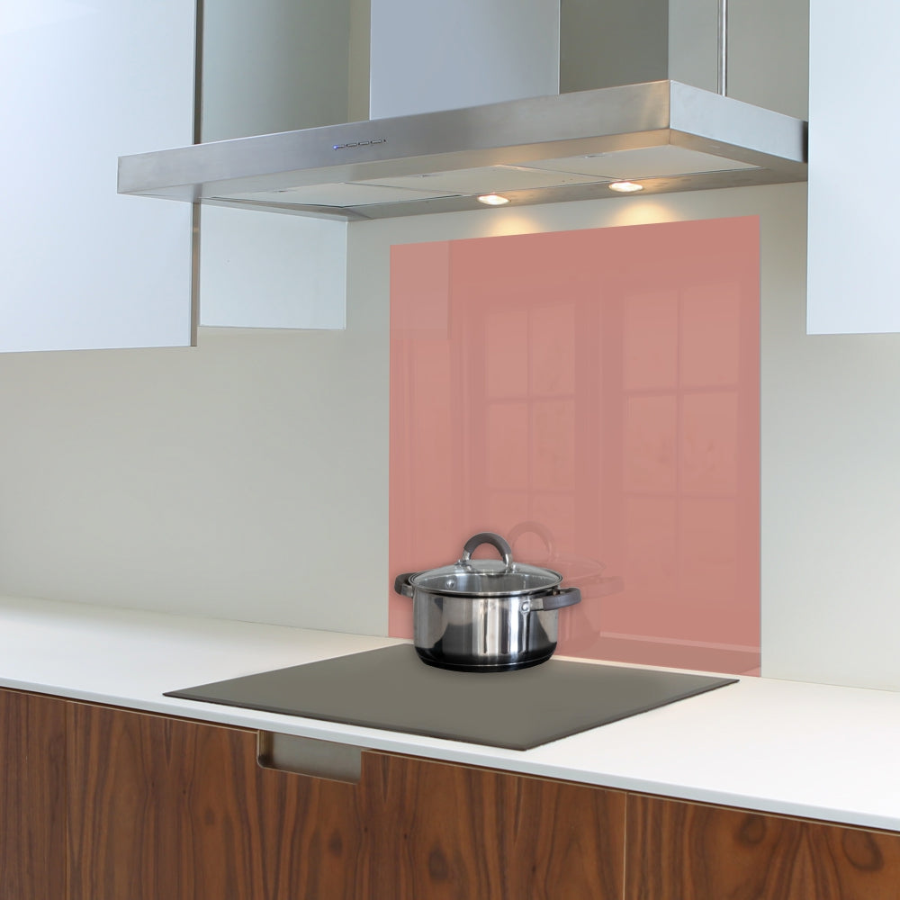 Decorative Glass Wall Tile (598 X 650 X 6mm) Rose Gold